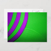 10緑と紫のはがき ポストカード (正面/裏面)