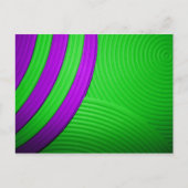 10緑と紫のはがき ポストカード (正面)