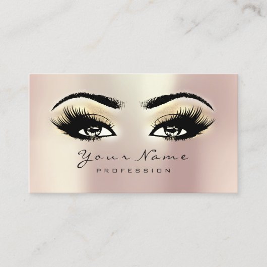 10美しいサロンロイヤリティカードメイクアップバラ点滅 ロイヤリティカード (正面)