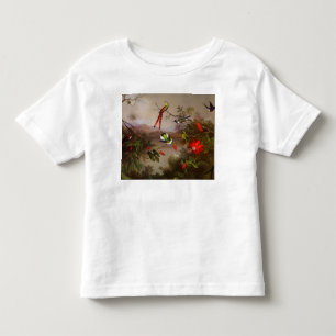 10羽のハチドリが集まる熱帯地方 トドラーTシャツ