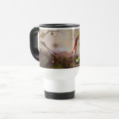 10羽のハチドリが集まる熱帯地方 トラベルマグ (正面左)