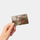 10羽のハチドリが集まる熱帯地方 バッジ (手持ち)