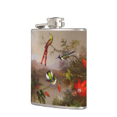 10羽のハチドリが集まる熱帯地方 フラスク (左)