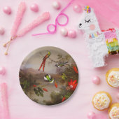 10羽のハチドリが集まる熱帯地方 ペーパープレート (パーティー)