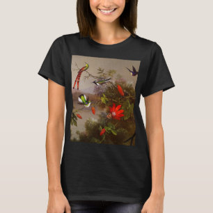 10羽のハチドリが集まる熱帯地方 Tシャツ