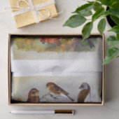 10羽の美絵を描しい鳥のヴィンテージ集 薄葉紙 (ギフト)