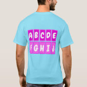 10色Tシャツのペア Tシャツ (裏面)