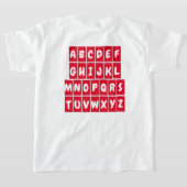 10色Tシャツのペア Tシャツ (レイダウン裏面)