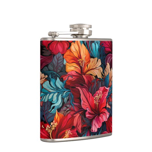 #10花柄 フラスク (右)