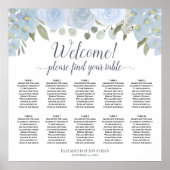 10表ほこりっぽい青いボホ結婚の座席表 ポスター (正面)