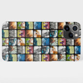 10角形フォトグリッドテンプレート丸黒枠 iPhoneケース (裏面横)