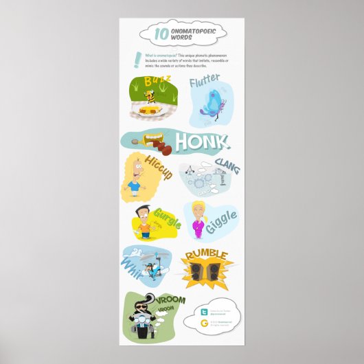 10詩の擬音語と日常の書 ポスター (正面)