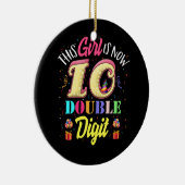 10誕生日この女の子は今10倍の数字 セラミックオーナメント (右)
