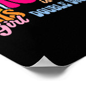 10誕生日この女の子は今10倍の数字 ポスター (角)