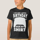 10誕生日のサイン10歳 Tシャツ (正面)