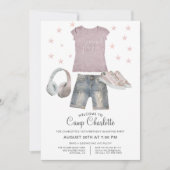 10誕生日の下でパーティーを輝かせ 招待状 (正面)