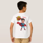 10誕生日カスタムスーパーヒーロー Tシャツ (裏面フル)