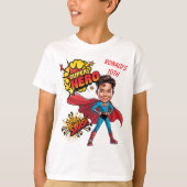 10誕生日カスタムスーパーヒーロー Tシャツ (正面)