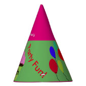 10誕生日カップケーキバルーンパーソナライズされた帽子 パーティーハット (右)