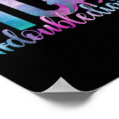 10誕生日ガールダブルデジット女の子10ガラ ポスター (角)