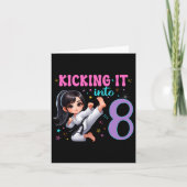 10誕生日ガール武術アーツパーティー空手テクウ カード (正面)