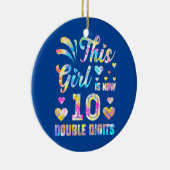 10誕生日ギフトこの女の子は今10倍 セラミックオーナメント (右)