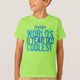 10誕生日ギフトクール世界10歳の少年 Tシャツ