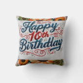 10誕生日ギフト10桁の装飾用クッション! クッション (裏面)
