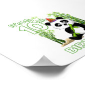 10誕生日ギフト10歳パーティー動物パン ポスター (角)