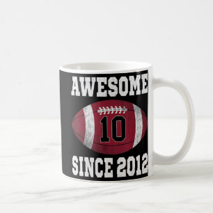 10誕生日サッカー選手10歳ヴィンテージ コーヒーマグカップ