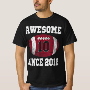 10誕生日サッカー選手10歳ヴィンテージ Tシャツ