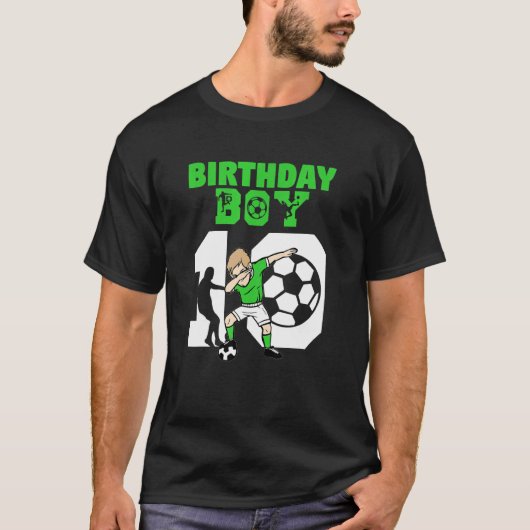 10誕生日サッカー10歳サッカー選手 Tシャツ (正面)
