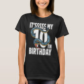 10誕生日スネーク10歳の誕生日 Tシャツ (正面)