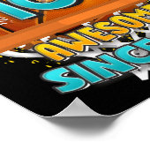 10誕生日バスケットボール私は10歳のGifを返した ポスター (角)