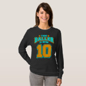 10誕生日バスケットボール10歳の子供 Tシャツ (正面フル)