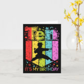 10誕生日ボーイガール10歳の空手誕生日 カード (黄色い花)