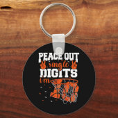 10誕生日ボーイズBysketbyll Peace Out 独身の Dig キーホルダー (正面)