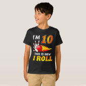 10誕生日ボーリング私の10年転がの方法 Tシャツ (正面フル)