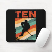 10誕生日レトロアイスホッケー10歳ボーイギ マウスパッド (マウス)