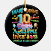 10誕生日以素晴らし来 セラミックオーナメント (裏面)