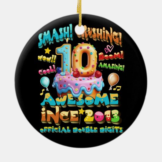 10誕生日以素晴らし来 セラミックオーナメント (裏面)