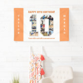 10誕生日周年記念10フォトコラージュ 横断幕 (インサイチュ)