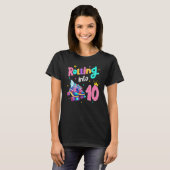 10誕生日女転がの子から10歳までの日 Tシャツ (正面フル)