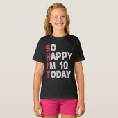 10誕生日嬉しい今日10ギフトおもしろい Tシャツ (正面フル)
