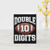 10誕生日少年ダブルデジット10年古いフットバ カード (黄色い花)