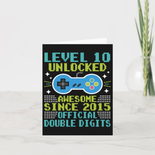 10誕生日少年レベル10のロック解除以素晴らし降 カード (正面)