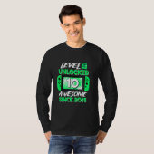 10誕生日少年レベル10ロック解除素晴らし2015 V Tシャツ (正面フル)