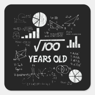 10誕生日平方根数学10年前の日 スクエアシール