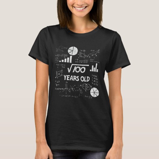 10誕生日平方根数学10年前の日 Tシャツ (正面)