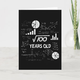 10誕生日平方根Math 10年Old Day カード